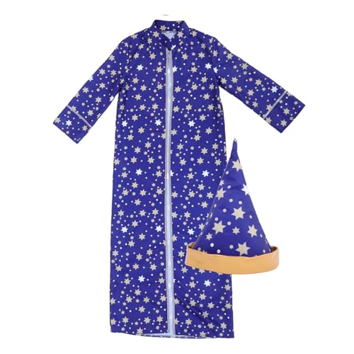 Yardenfun Zaubererroben Und -umhang Zauberer-Halloween-kostüm Zauberer-Tunika Zaubererkostüm Damen Hexenmeister Kostüm Männer Zaubererumhang Zauberer Kostüm Männer Zaubererhut Polyester Yardenfun Zaubererroben Und -umhang Zauberer-Halloween-kostüm Zauberer-Tunika Zaubererkostüm Damen Hexenmeister Kostüm Männer Zaubererumhang Zauberer Kostüm Männer Zaubererhut Polyester von Yardenfun