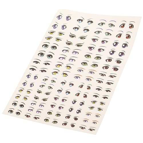 Yardwe 1 Blatt Cartoon Eye Stickers für DIY Projekte Selbstklebende Augenaufkleber für Animationspuppen Sicher und Langlebig für Bastelarbeiten und Kreative Gestaltungen von Yardwe