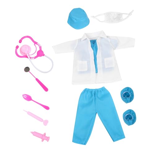 Yardwe 1 Ersatz-Outfit-Set Für 45,7 cm Große Puppen: Outfit Mit Arztthema Und Werkzeug, Miniatur-zubehör Für Verkleidungsspiele – Puppenzubehör Für Rollenspiele Für Kinder Yardwe 1 Ersatz-Outfit-Set Für 45,7 cm Große Puppen: Outfit Mit Arztthema Und Werkzeug, Miniatur-zubehör Für Verkleidungsspiele – Puppenzubehör Für Rollenspiele Für Kinder von Yardwe