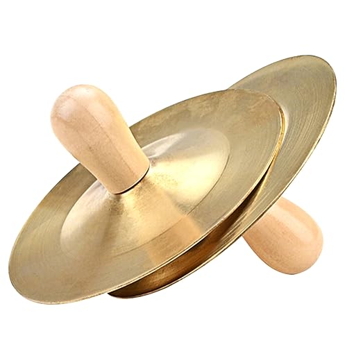 Yardwe 1 Paar Kleine Fingerzimbeln aus Metall für Holzgriff Tragbar für Tanz und Unterhaltung Erzeugt und Fördert die Kreativität Yardwe 1 Paar Kleine Fingerzimbeln aus Metall für Holzgriff Tragbar für Tanz und Unterhaltung Erzeugt und Fördert die Kreativität von Yardwe