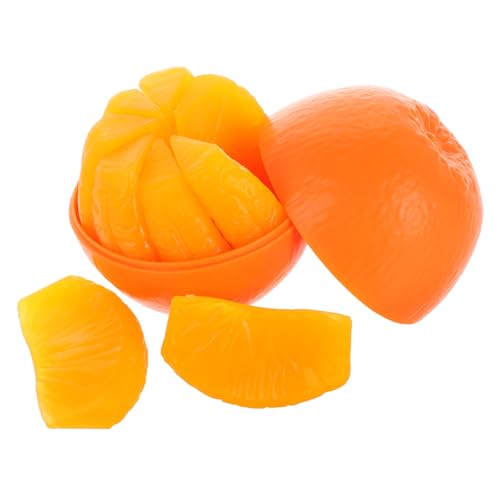 Yardwe 1 Satz 3D -Puzzlespielzeug süße Puzzlewürfel Fruchtwürfel Würfelpuzzle für Obst-Puzzle-Würfel Kunststoff Kunststoff Orange von Yardwe