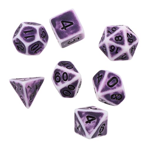 Yardwe 1 Satz 7 Stück alte Würfel Brettspiele Partyzubehör einseitig Zahlenwürfel Retro großer Jumbo Würfel für Rollenspiele Brettspiel Würfel lustige Würfelspiel-Requisiten Acryl Violett Yardwe 1 Satz 7 Stück alte Würfel Brettspiele Partyzubehör einseitig Zahlenwürfel Retro großer Jumbo Würfel für Rollenspiele Brettspiel Würfel lustige Würfelspiel-Requisiten Acryl Violett von Yardwe