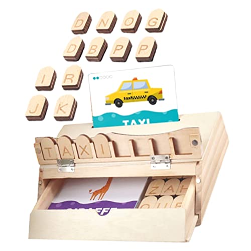 Yardwe 1 Satz Alphabet Lernspielzeug aus Kognitive Buchstabenpuzzle für Fördert Rechtschreibung und Hand Augen Koordination Lernspielzeug für Jungen von Yardwe