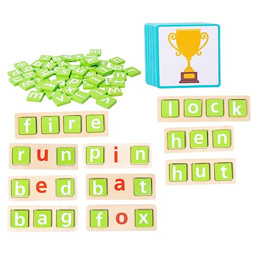 Yardwe 1 Satz Alphabet Puzzle für Matching Lernspiel Rechtschreibung Pädagogisches Alphabet Puzzle für Vorschulkinder zum Lernen von Yardwe