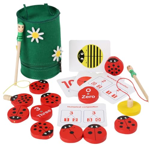 Yardwe 1 Satz Angeln-Zählspielzeug lernspiele Unterhaltung beemysafe rechenspiel Kindergarten spielzeuge Zählspielzeug für Kleinkinder Zahl Mathe Plastik von Yardwe