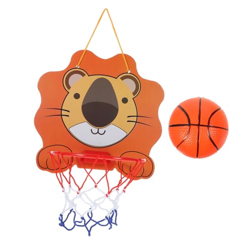 Yardwe 1 Satz Anhebbarer Aufnahmerahmen Basketball- Cartoon-basketballkorb Kinderspielzeug Indoor-basketballspielzeug Mini-Basketball Und Board Indoor- Plastik von Yardwe