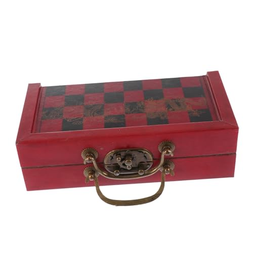 Yardwe 1 Satz Antikes Schachspiel Retro Design Schachfiguren aus Hochwertigem Material Filmrequisit oder Dekoratives für Erwachsene Schachspiel für Kreative Anwendungen von Yardwe