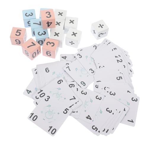 Yardwe 1 Satz Arithmetische Blöcke kinderspiele Spiele Montessori Mathe kinderspielsachen Games mathematisches für Mathespielzeug aus Holz Papier von Yardwe