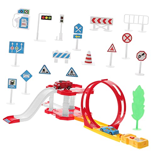 Yardwe 1 Satz Autospielzeug DIY-schienenauto- -Feuerwehrauto Auto-Track- Auto Kinderspielzeug Für Jungen Plastik Yardwe 1 Satz Autospielzeug DIY-schienenauto- -Feuerwehrauto Auto-Track- Auto Kinderspielzeug Für Jungen Plastik von Yardwe