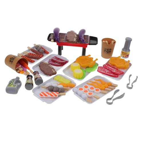 Yardwe 1 Satz BBQ -Spielzeugset küche so tun, als ob sie Simulation Grillspielzeug geben Küchenspielzeug vor Grill-Kochspielzeug Abs von Yardwe