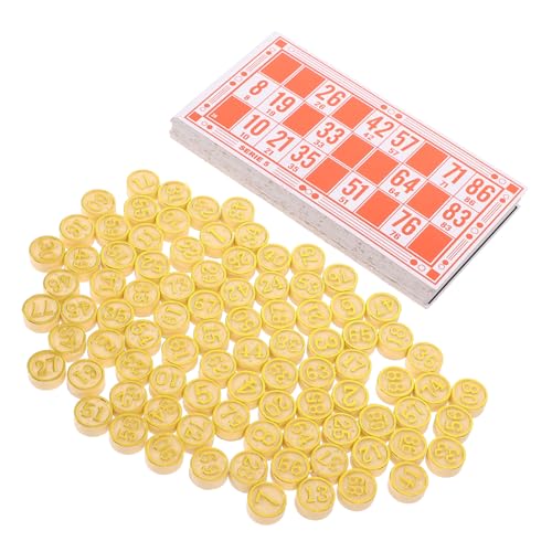 Yardwe 1 Satz Bingo -brettspiel Für Schachbrett Schachspielspielzeug Party-schachspiel Familientreffen Spiel Bingos-Spiel-Requisiten Logisches Bingo-schachspiel Papier Yardwe 1 Satz Bingo -brettspiel Für Schachbrett Schachspielspielzeug Party-schachspiel Familientreffen Spiel Bingos-Spiel-Requisiten Logisches Bingo-schachspiel Papier von Yardwe