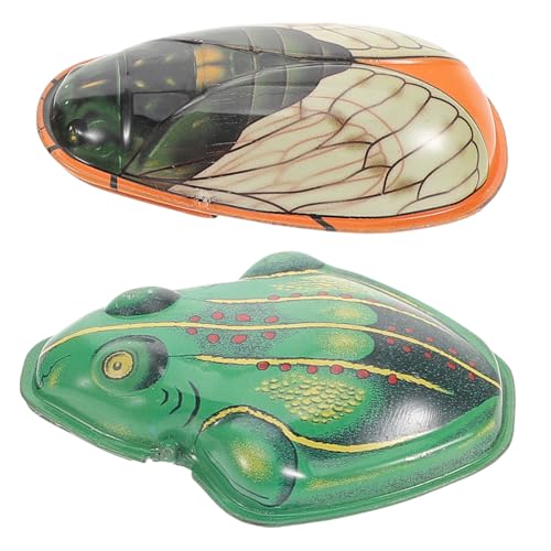 Yardwe 1 Satz Blechspielzeug Tierspielzeug aufziehen klein Mini winzig lustiges Tierspielzeug für Tiermodelle lustiges Froschfigur Weißblech Yardwe 1 Satz Blechspielzeug Tierspielzeug aufziehen klein Mini winzig lustiges Tierspielzeug für Tiermodelle lustiges Froschfigur Weißblech von Yardwe