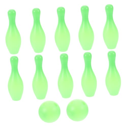 Yardwe 1 Satz Bowlingkugel Tabletop Bowling -Spiel Bowlingspiele für drinnen Mini -Desktop Bowlingspiel Bowling-Souvenir Tabletop-Spiele Sport Light Green von Yardwe