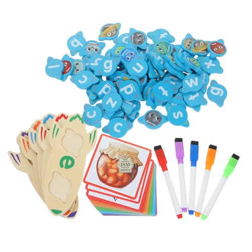 Yardwe 1 Satz Briefe Klassifizierungspflicht Lernspielzeug für das englische Alphabet Kinderspielzeug Alphabet -Lernspielzeug Buchstaben Buchstabenblock für hölzern von Yardwe