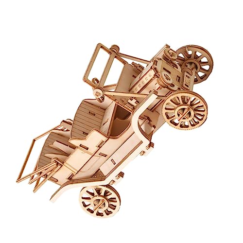 Yardwe 1 Satz DIY Holzpuzzle Modell für Handgefertigtes Puzzle im Stil Lernspielzeug Hand Augen Koordination und Kreativen Fähigkeiten Holzfarbe von Yardwe