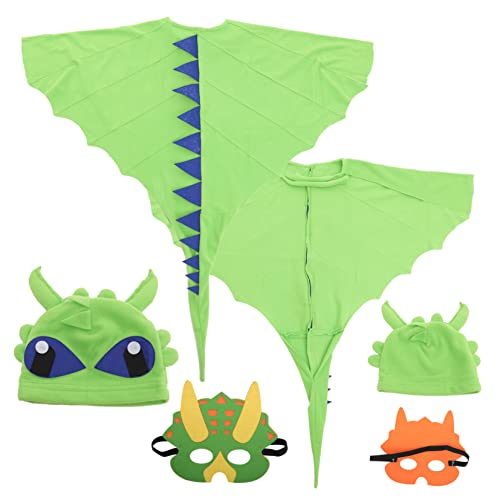 Yardwe 1 Satz Dinosaurier Kostüm Set für Umhang und Maske für Halloween Geburtstagsfeiern und Rollenspiele Einzigartiges und Bequemes Design für Kostümpartys und Besondere Anlässe von Yardwe
