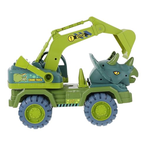 Yardwe 1 Satz Dinosaurier-Technik-Fahrzeugspielzeug Spielzeugauto zum Zurückziehen gleitendes Cartoon-Fahrzeug- Kinderspielzeug Dinosaurier Auto Plastik Grün Yardwe 1 Satz Dinosaurier-Technik-Fahrzeugspielzeug Spielzeugauto zum Zurückziehen gleitendes Cartoon-Fahrzeug- Kinderspielzeug Dinosaurier Auto Plastik Grün von Yardwe