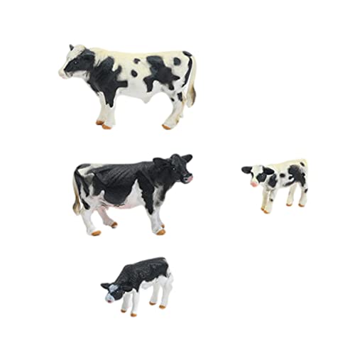Yardwe 1 Satz Echtistische Kuhmodelle Realistische Tierfiguren Pädagogisches für Kreative Dekoration für Sammlungen und Lernspiele Langlebig und Praktisch von Yardwe