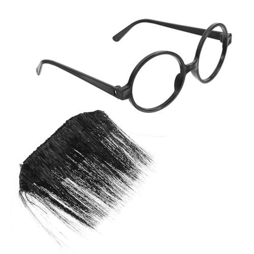 Yardwe 1 Satz Fake Bart mit Brille für Halloween Party Cosplay Zubehör für Maskerade Teile Brille Schwarzer Bart für Kostüm Events und Aufführungen Yardwe 1 Satz Fake Bart mit Brille für Halloween Party Cosplay Zubehör für Maskerade Teile Brille Schwarzer Bart für Kostüm Events und Aufführungen von Yardwe