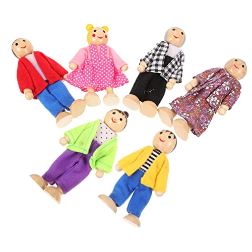 Yardwe 1 Satz Familien Puppen aus Holz Flexible Mini Figuren für Teiliges Puppenhaus Kreativität und Kommunikation für Rollenspiele und Geschichten Yardwe 1 Satz Familien Puppen aus Holz Flexible Mini Figuren für Teiliges Puppenhaus Kreativität und Kommunikation für Rollenspiele und Geschichten von Yardwe