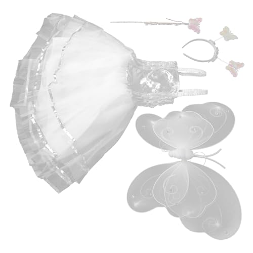 Yardwe 1 Satz Feenkostüm schmetterlingsflügel Engelsflügel süßes Kostüm Engel Kostüm für Engel Kostüm für Mädchen Angel Girl Kostüm Stoff Weiß Yardwe 1 Satz Feenkostüm schmetterlingsflügel Engelsflügel süßes Kostüm Engel Kostüm für Engel Kostüm für Mädchen Angel Girl Kostüm Stoff Weiß von Yardwe