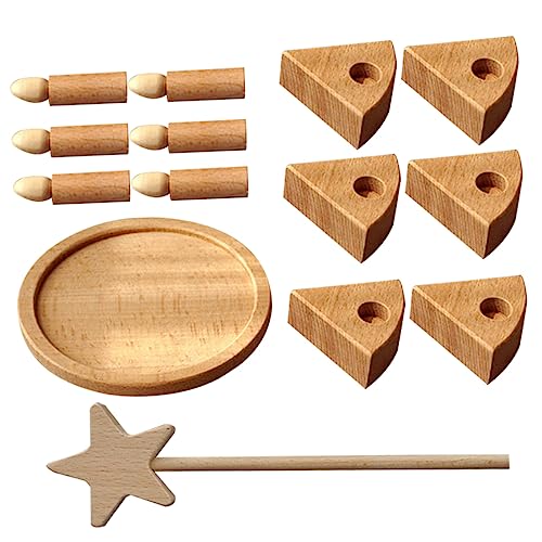 Yardwe 1 Satz Feenstabdekorationen Geburtstag Party Simulieren Kuchen Mädchen Probieren Holz von Yardwe