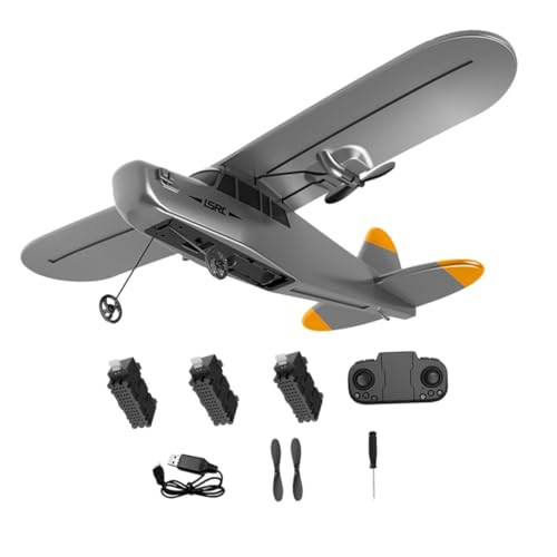 Yardwe 1 Satz Ferngesteuertes Flugzeug Kanal Modell mit Intelligentem Gyroskop und LED Lichtern Einfach zu Steuern für Anfänger Yardwe 1 Satz Ferngesteuertes Flugzeug Kanal Modell mit Intelligentem Gyroskop und LED Lichtern Einfach zu Steuern für Anfänger von Yardwe