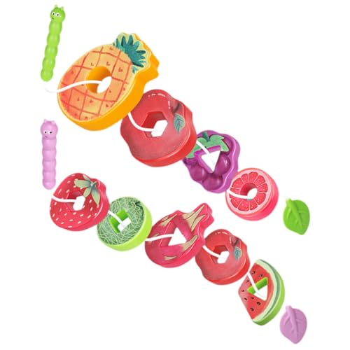 Yardwe 1 Satz Früchte Kichern Obst Blockiert Das Einfädeln Von Cartoon-schnürspielzeug Perlenspielzeug Früchteblöcke, Fädelspielzeug Kleinkinder Perlen Requisiten Abs Yardwe 1 Satz Früchte Kichern Obst Blockiert Das Einfädeln Von Cartoon-schnürspielzeug Perlenspielzeug Früchteblöcke, Fädelspielzeug Kleinkinder Perlen Requisiten Abs von Yardwe