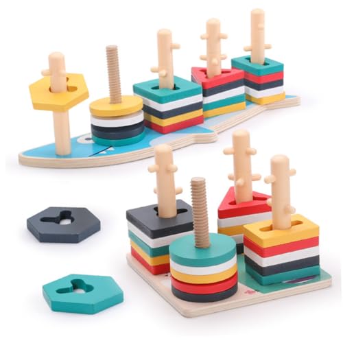 Yardwe 1 Satz Frühpädagogisches Angebot Kognitive Spielsachen Holzbaustein Hölzern Bunt Yardwe 1 Satz Frühpädagogisches Angebot Kognitive Spielsachen Holzbaustein Hölzern Bunt von Yardwe