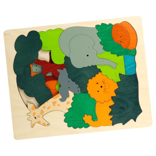 Yardwe 1 Satz Fünf-Schicht-puzzlespielzeug Tierrätsel Für Kinderspielzeug Holzpuzzle Für Passendes Puzzle- Vorschulrätsel Tiere-Puzzle- Hölzern von Yardwe