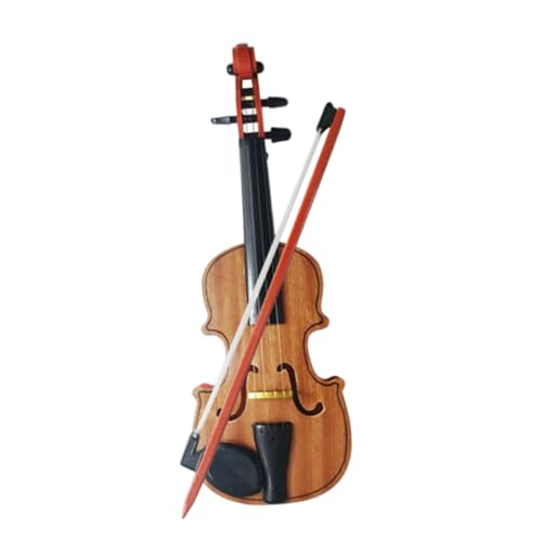 Yardwe 1 Satz Geige aus Holz Musikalisches Kindergeige Spielzeuggeige Kindermusikinstrument Schlaginstrument Geigenspielzeug Kinderspielzeug Plastik Light Brown von Yardwe