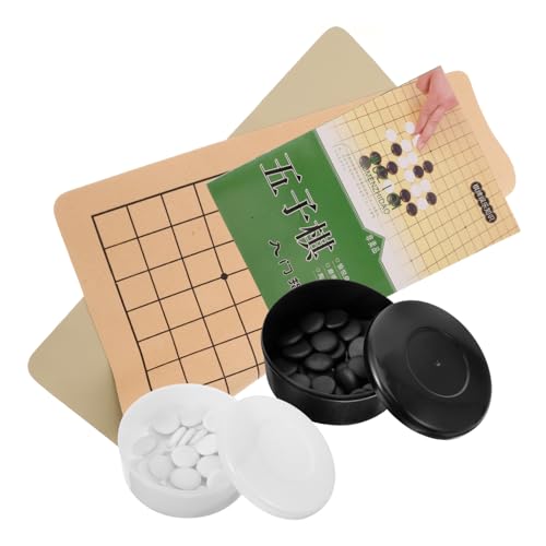 Yardwe 1 Satz Go Schachspiel für Holzspielbrett für Anfänger Schwarze und Weiße Steine Lernspiel für Jungen und Reisen und Familie Yardwe 1 Satz Go Schachspiel für Holzspielbrett für Anfänger Schwarze und Weiße Steine Lernspiel für Jungen und Reisen und Familie von Yardwe