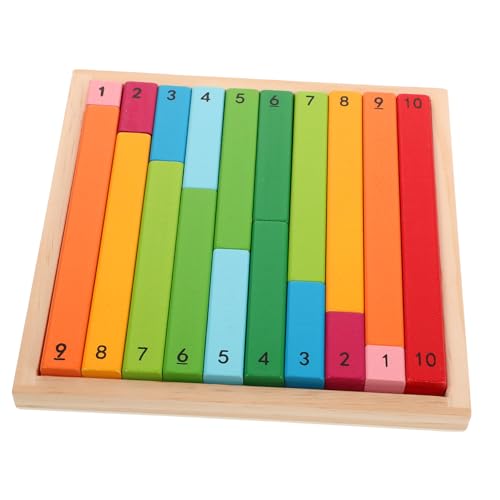 Yardwe 1 Satz Hilfsmittel Für Den Matheunterricht Montessori- Für Kleinkinder Mathe-lehrstock Montessori-zahlenstäbe Montessori-Sticks- Holz von Yardwe