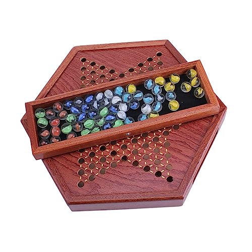 Yardwe 1 Satz Holz Spielbrett mit Bunten Glasmarbles Chinesisches für Spieler Fördert Strategisches für Familienabende und Freizeitaktivitäten Yardwe 1 Satz Holz Spielbrett mit Bunten Glasmarbles Chinesisches für Spieler Fördert Strategisches für Familienabende und Freizeitaktivitäten von Yardwe