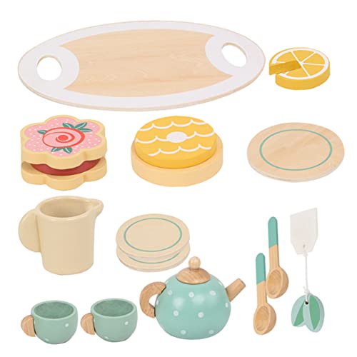 Yardwe 1 Satz Holz Tee Set für Teiliges für Teeparty und Rollenspiele Sicher und Leicht Fördert Soziale und Kognitive Fähigkeiten für Jungen Yardwe 1 Satz Holz Tee Set für Teiliges für Teeparty und Rollenspiele Sicher und Leicht Fördert Soziale und Kognitive Fähigkeiten für Jungen von Yardwe