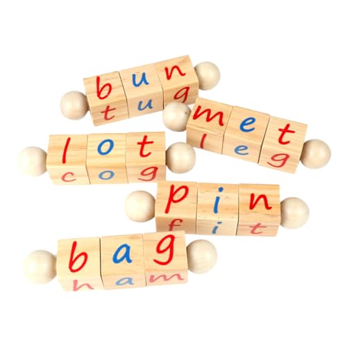 Yardwe 1 Satz Holzbuchstaben Puzzle Lernspiel für Kleinkinder Buchstabenerkennung und Hand Augen Koordination Reisen und Kreatives Montessori von Yardwe