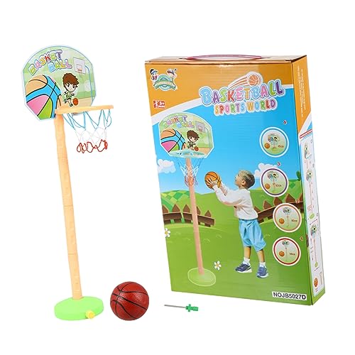 Yardwe 1 Satz Indoor Basketballspielzeug für Tragbarer Basketballständer für Drinnen und Draußen Fördert die Basketballfähigkeiten Eltern mit Glatter Oberfläche und Leichtem Design von Yardwe