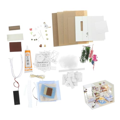Yardwe 1 Satz Kätzchen -Tagebuchmodell Miniatur Erwachsene Mini-Häuser zum Bausatz DIY DIY - Mini-Bausatz Mini Play House Puzzle Toy hölzern Yardwe 1 Satz Kätzchen -Tagebuchmodell Miniatur Erwachsene Mini-Häuser zum Bausatz DIY DIY - Mini-Bausatz Mini Play House Puzzle Toy hölzern von Yardwe