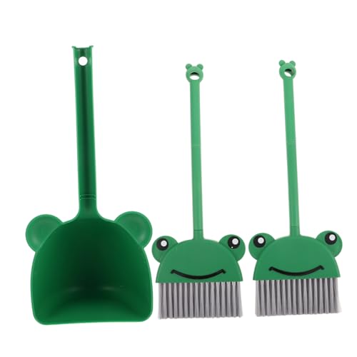 Yardwe 1 Satz Kehrschaufel Für Kinderbesen Kleinkind Besen Kleine Helferreinigungswerkzeuge Besen Und Staubpaner in Kindlicher Größe Besen Kehrschaufel Kehrbesen Green Plastik von Yardwe