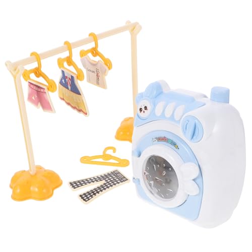 Yardwe 1 Satz Kindergeräte Kinderspielzeug Für Haushaltsgeräte Rollenspiel-Waschmaschine Aus Kunststoff Mini-waschmaschinenstütze Simulation Mini-walzenwaschmaschine Abs Rosa von Yardwe