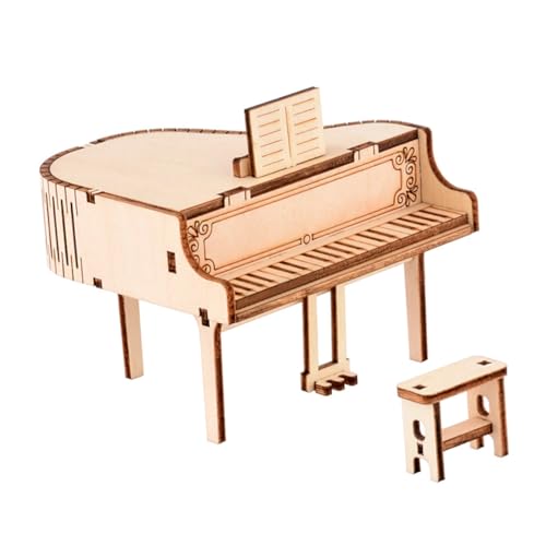 Yardwe 1 Satz Klavier Spieluhr rolf zuckowski Weihnachten geburtstagszig Toy Kindergeburtstagsgeschenk holzpuzzle Handwerk handgefertigtes Klavierhandwerk Bildungsmodell hölzern von Yardwe