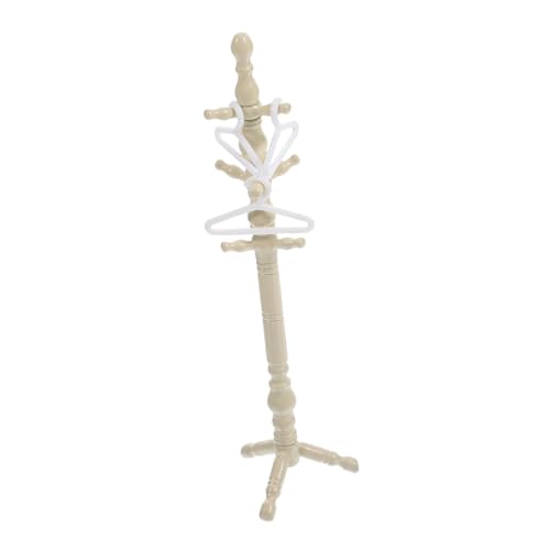 Yardwe 1 Satz Kleiderregal Ornamente Kleidung Kleiderbügel Für Minipuppen Wohnkultur Kleine Kleiderbügel Miniatur-aufhänger-Ornamente Miniaturen Winzig Kleiderständer Abs von Yardwe