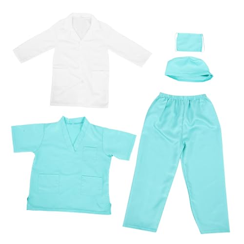 Yardwe 1 Satz Kleidung Des Kinderarztes Ärzte Kostüm Arzt-accessoires-kostüm Arzt-outfit Kinderarzt Verkleiden Sich Arzt Kostüm Laborkittel Für Kinderwissenschaftler Arztuniform Stoff von Yardwe