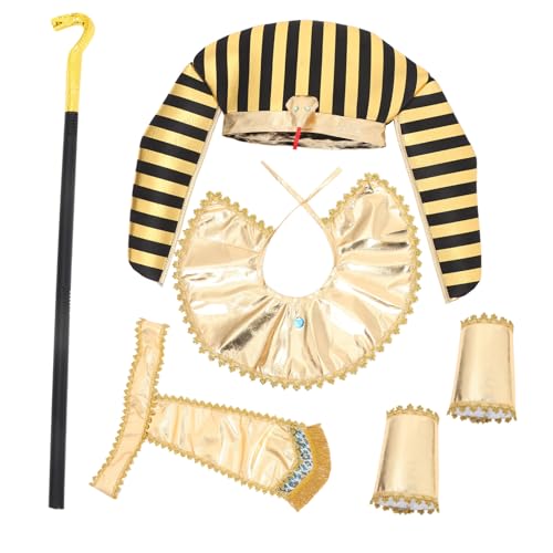 Yardwe 1 Satz -Kleidungsanzug ägyptische Accessoires ägyptisches Kostüm Stoff Golden Yardwe 1 Satz -Kleidungsanzug ägyptische Accessoires ägyptisches Kostüm Stoff Golden von Yardwe