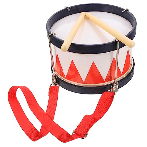 Yardwe 1 Satz Kleine Trommel Schlagzeug Kleinkinder Kinderinstrumente Spielzeugmarschtrommel Bildung Percussion-Instrument Schlaginstrumente Für Snare-Drum-trommelstöcke Rot Metall von Yardwe