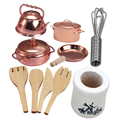 Yardwe 1 Satz Kochgeschirr Teiliges Puppenhaus Zubehör für Kreative Küchenspiele Realistische Mini Töpfe und Dekoration für Kinderzimmer und DIY Projekte Yardwe 1 Satz Kochgeschirr Teiliges Puppenhaus Zubehör für Kreative Küchenspiele Realistische Mini Töpfe und Dekoration für Kinderzimmer und DIY Projekte von Yardwe