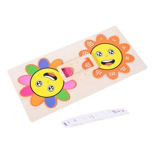 Yardwe 1 Satz Kognitives im Sonnenblumendesign Lernspielzeug für Kinderspielzeug kognitives für Wortspiele sehen kognitives Brettspielzeug Holz von Yardwe