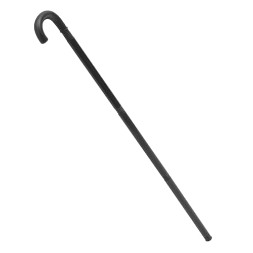 Yardwe 1 Satz Krücke des Zauberers Stöcke Zauberer-Kostüm-Requisite Zauberkrückenstock Party Zauberer Krücke Hey Theaterstock Zeigen Halloween Kostümzubehör Plastik Black von Yardwe