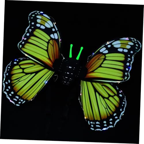 Yardwe 1 Satz LED Leuchtende Schmetterlingsflügel für Bewegliche Kostümaccessoires für Geburtstagsfeiern Frühling und Halloween Yardwe 1 Satz LED Leuchtende Schmetterlingsflügel für Bewegliche Kostümaccessoires für Geburtstagsfeiern Frühling und Halloween von Yardwe