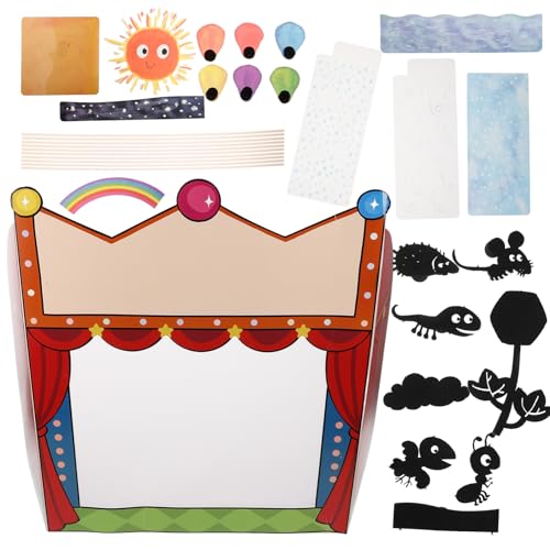 Yardwe 1 Satz Lehrmittel Für Die Schattenbühne Puppentheater Für Zum Geschichtenerzählen Schattenpuppentheater Handpuppe Schattenfiguren Für Papier von Yardwe